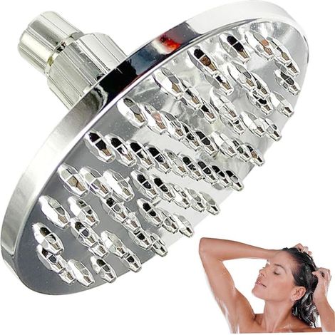 Drehbarer, Wassersparender Regenduschkopf Mit 20-mm-gewinde, Für Badezimmer, Dusche, Zuhause, Spa, Als Ersatzduschkopf