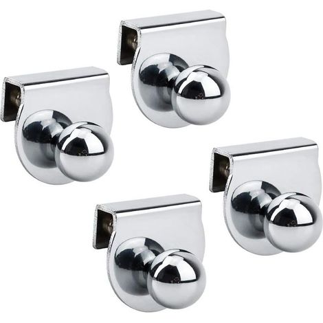 Set Mit 4 Türgriffen Aus Metall, Kein Bohren Erforderlich, Für Vitrinen, Möbel Und Glasschränke Von 5 Bis 8 Mm
