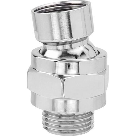 Verstellbarer Schwenk-duschadapter, Kugelgelenk Für Duschkopf, Verstellbares Kugelgelenk Aus Messing, Universell G1/2 Chrom, Zum Verbinden Von Duschköpfen Und Wasserleitungen.