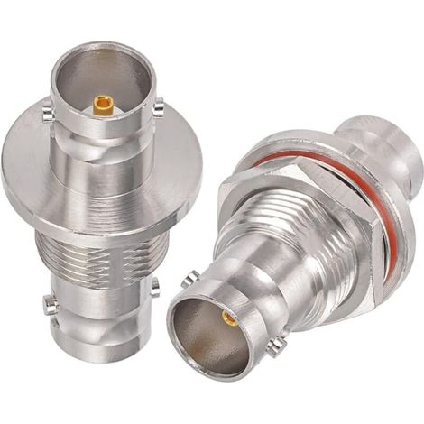 Verlustarmer Hf-koaxialadapter Mit Bnc-buchse-zu-bnc-buchse, 75 Ohm, Kompatibel Mit Hd-sdi/3g-sdi/4k/8k Für Monitore, Überwachungskameras Und Dvr-recorder (2er-pack)
