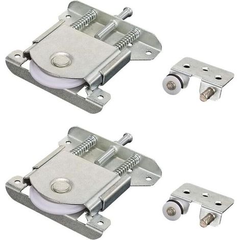 Paar Rollen Für Schiebetüren, Räder Für Schränke, Möbel, Fenster Und Schiebetüren (silber)