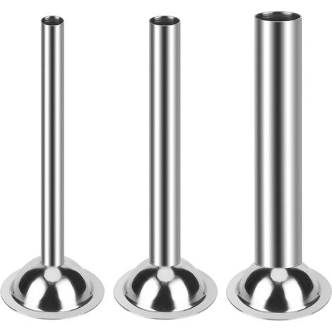 Set Mit 3 Wurstfüllrohren, 12/19/32 Mm Edelstahltrichter Für Manuelle Fleischwölfe, Wurstfüller, Fleischwolf-füllwerkzeuge, Größe 5