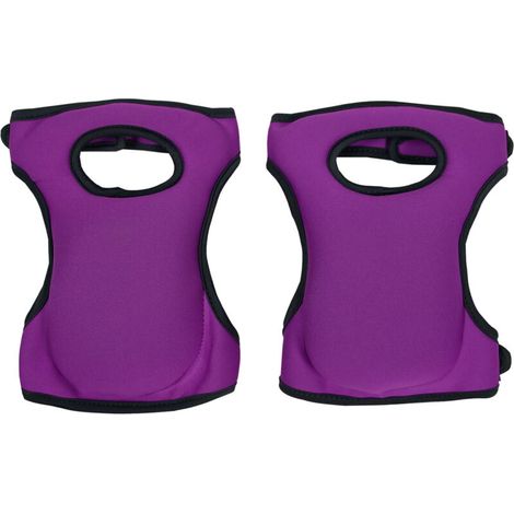 1 Paar Garten-knieschoner Mit Elastischem Schwammschutz, Knieschoner Für Den Außenbereich (lila).