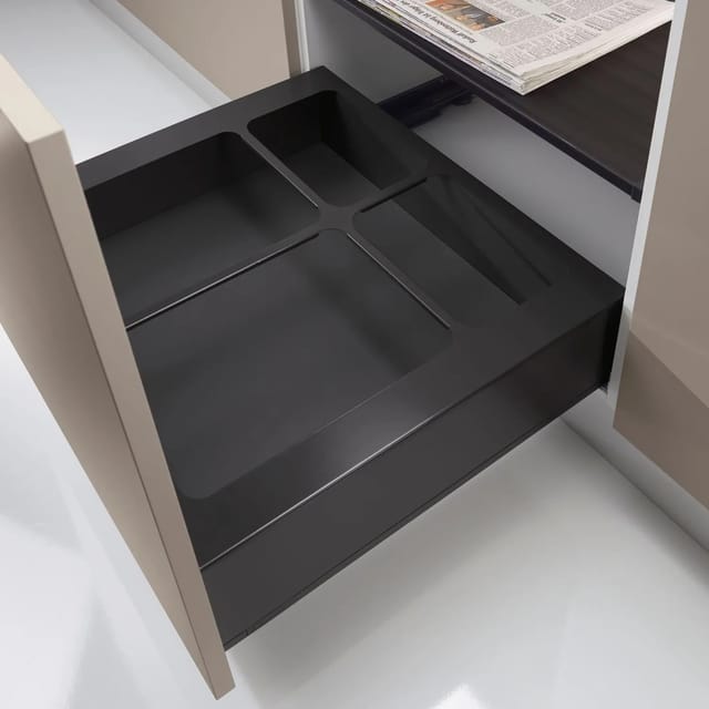 NINKA eins2vier Abdeckrahmen KB 600 mm Stahl Dunkelgrau