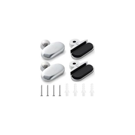 3-teiliges Set Aus 5-mm-spiegelklemmen, Glasklemmen, Zinklegierungs-glasklemmen, Spiegelhalterungen, Spiegelklemmen Mit Kappen Und Schrauben, Oval
