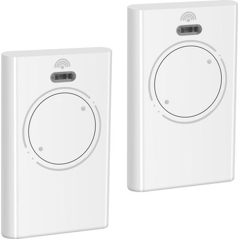 Set Mit 2 Fernbedienungen, Weiß, Kompatibel Mit Dem Modell Faac Xt2 868 Slh (868 Mhz, 2 Kanäle). Ersatz Für Torantriebe.