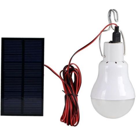 Tragbare Led-solar-spotlampe Mit 0,8-w-solarpanel Für Außenbeleuchtung Beim Wandern, Camping, Angeln Und Zelten