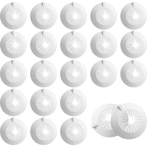 Set Mit 30 Heizkörperrosetten, Passend Für Heizkörperrohre Von 14 Bis 29 Mm, Verstellbare Wandbefestigung, Weiß