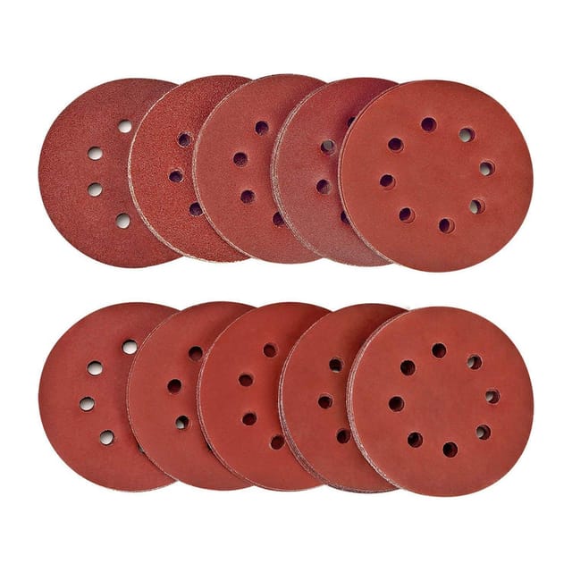 Schleifscheibe, 100 Stück, Spta-schleifscheiben, Körnung 40/80/120/180/320/600/800/1000/1500/2000, Größe 125 Mm, Ideal Zum Schleifen/polieren/entrosten Hsdps5m100