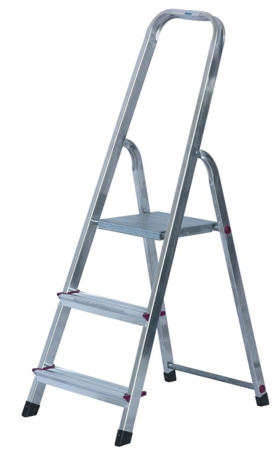 Krause - Corda Alu Trittleiter Aluleiter Stehleiter Klappleiter 3 Stufen 000712