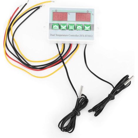 Temperaturregler, Programmierbarer Elektronischer Thermostat, Intelligentes Dual-digitaldisplay, Ntc-sonde, (24v Schaltausgang)