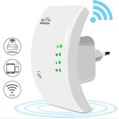Leistungsstarker 300-mbit/s-wlan-repeater Mit Reichweite Bis Zu 200 M², Wlan-verstärker/extender Mit Wps Und Ethernet-anschluss