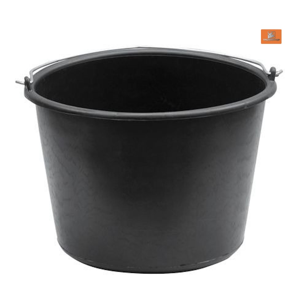 Baueimer Pvc Schwarz, Mit Literskala Putzeimer Farbeimer Malereimer Mörteleimer 5 L