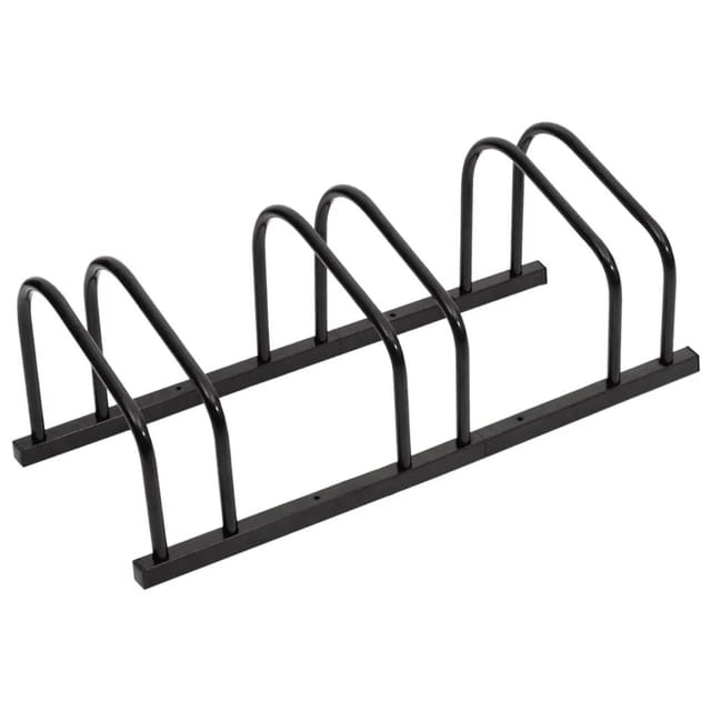 Fahrradständer für 3 Fahrräder Schwarz Stahl Vidaxl
