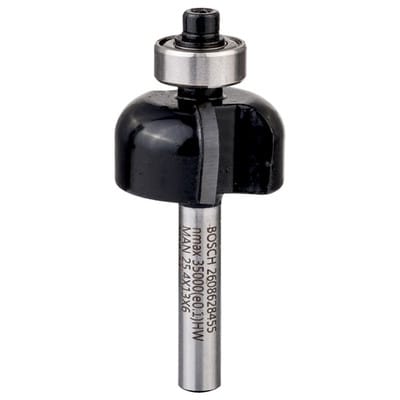 Hohlkehlfräser 6 mm, R1 4 mm, d 25,4 mm, l 12,6 mm, g 54 mm - Bosch