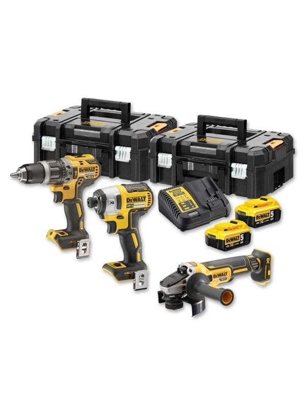 Dewalt - DCK384P2T-QW - Kombi-Pack de Batterien (3 Stück), 18 v, schwarz/gelb
