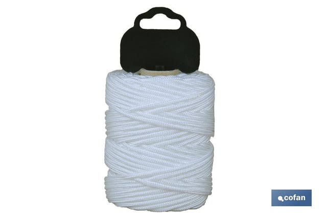 Polyamidgeflecht Blister/8840 1 mm 200 Mts weiß