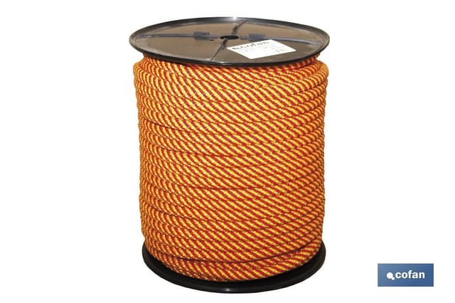 Cofan - Spiralseilrolle 14 mm 50 m. Rot/Gelb