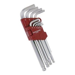 10-t.Kugelkopf-InSechskant-Satz 1.5-10mm