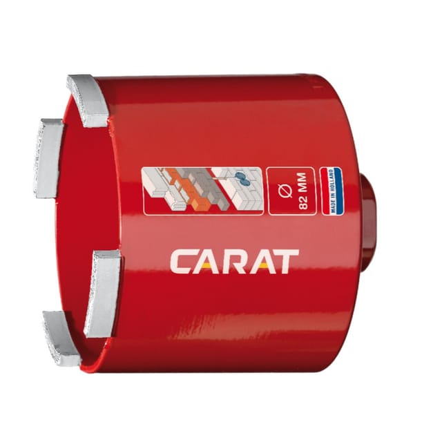 Carat Bohrkrone DOSENSENKER DUSTEC ECONOMY 82 mm 60 mm Länge HTS082604E