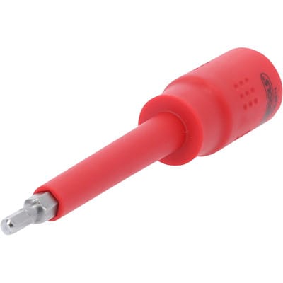 3/8' Isolierte Bit-Stecknuss Innensechskant, 4mm, 122mm lang
