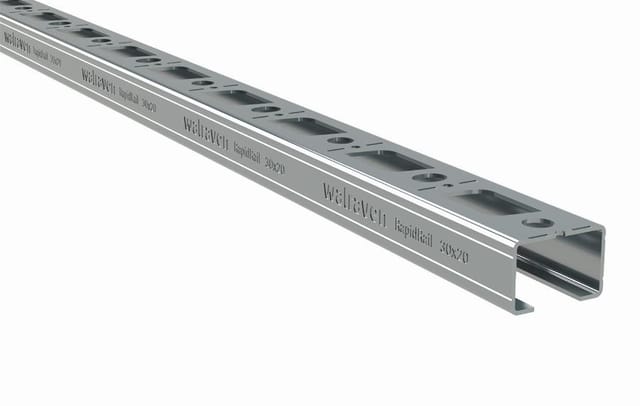 RapidRail Montageschiene - 30 x 20 mm 2 Meter gs Walraven 650530202