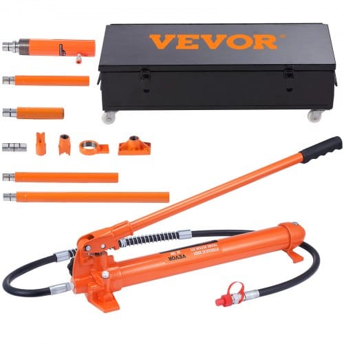 Mophorn 20-Tonnen-Porta-Power-Kit, hydraulischer Wagenheber mit 4,6-Fuß-Ölschlauch, Autorahmen-Reparaturwerkzeug, Aufbewahrungskoffer