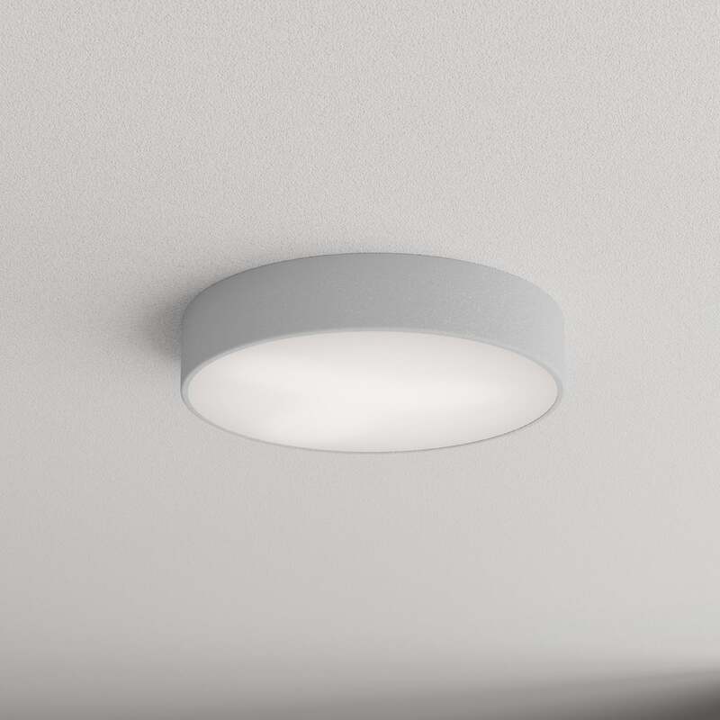 [neuwertig] B-ware Deckenlampe Cleo 400 Grau Sensor Ip20 Ø 40 Cm Metall Made In Europe
