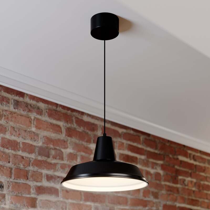 [gebraucht] B-ware Hängeleuchte Class Led Pendelleuchte Dimmbar Lampe Schwarz 36cm Ø, 100cm Max.