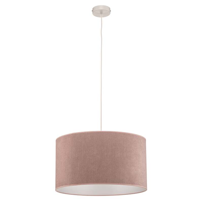 [gebraucht] B-ware Hängeleuchte Pastell Roller Rosa Led Pendelleuchte Lampe Dimmbar Textil 25cm