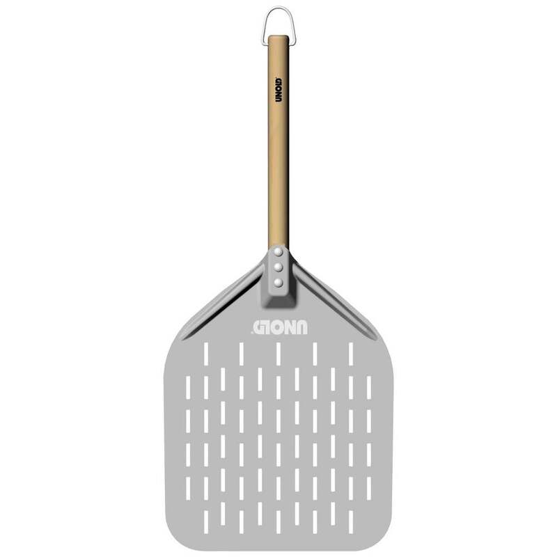 [neuwertig] B-ware Unold Pizzaschieber Pizzaschaufel Aluminium Holz Pizzaofen Luigi Zubehör