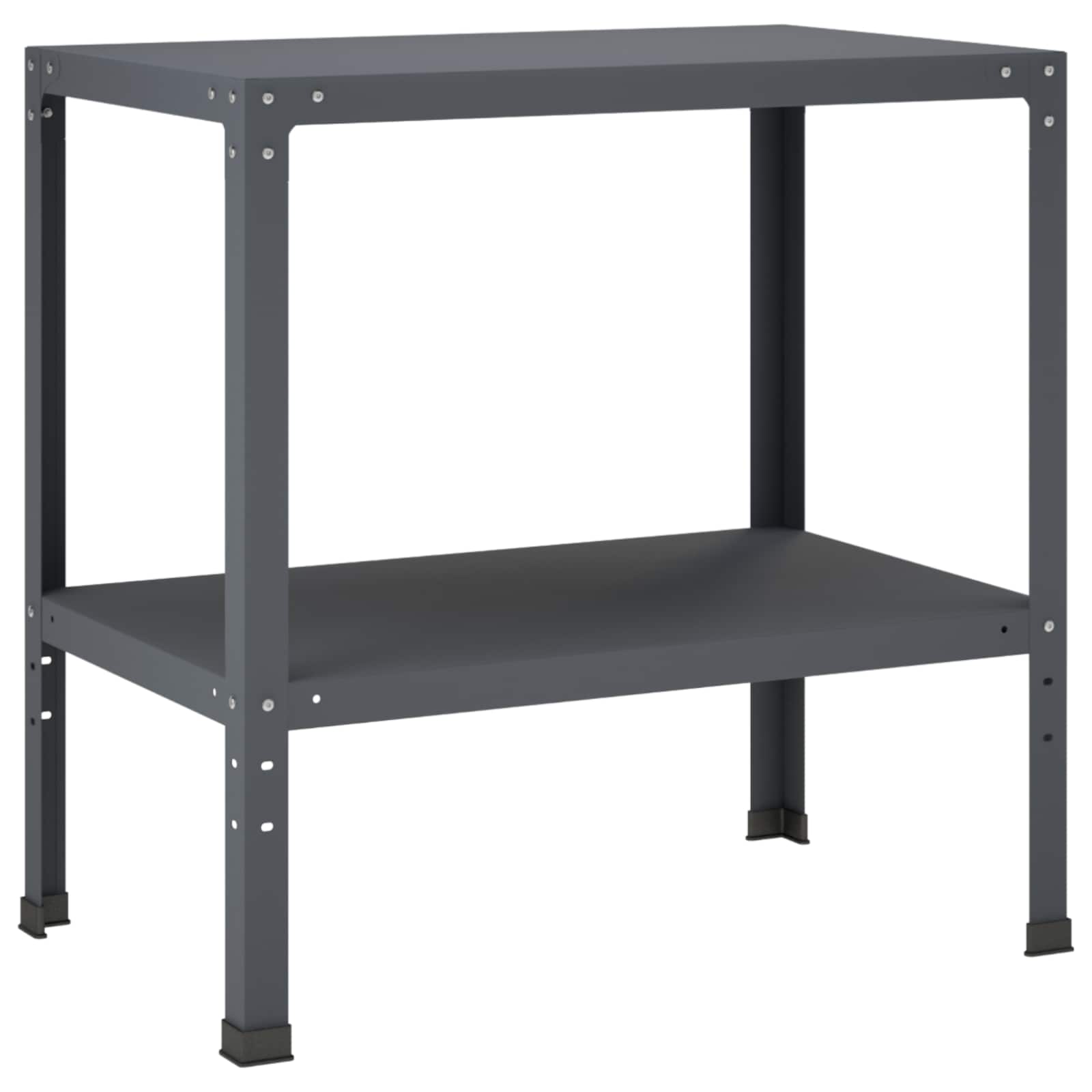 Pflanztisch 80 X 50 X 80 Cm Pulverbeschichteter Stahl Anthrazit Vidaxl