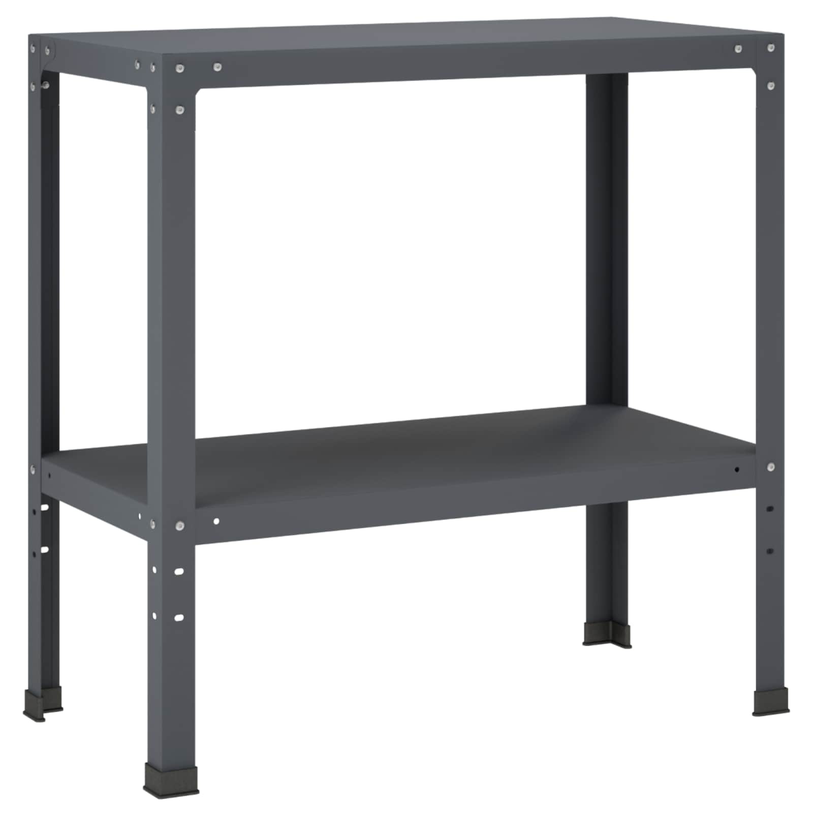 Pflanztisch 60 X 40 X 80 Cm Pulverbeschichteter Stahl Anthrazit Vidaxl