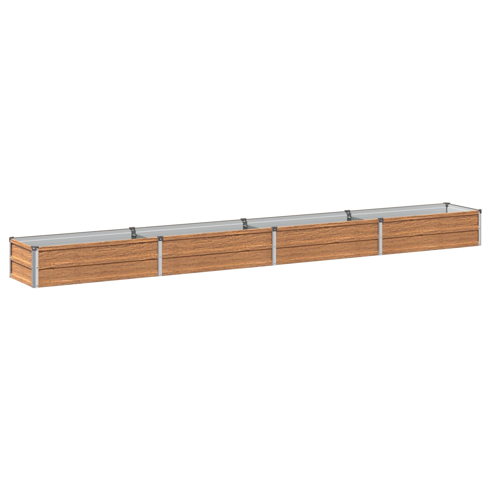 Hochbeet Im Garten Holz Braun 320 X 40 X 24 Cm Vidaxl