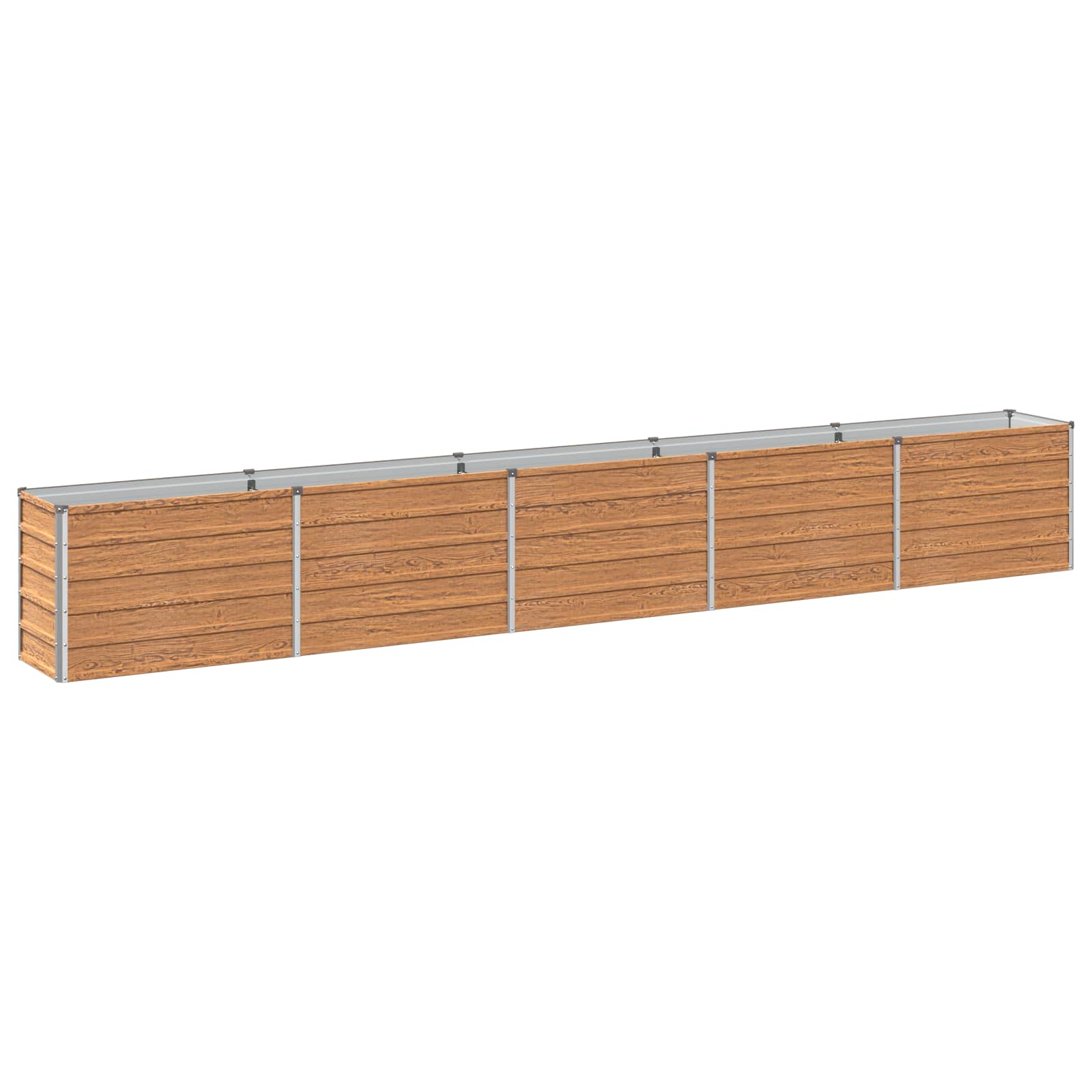 Hochbeet Im Garten Holz Braun 400 X 40 X 55 Cm Vidaxl