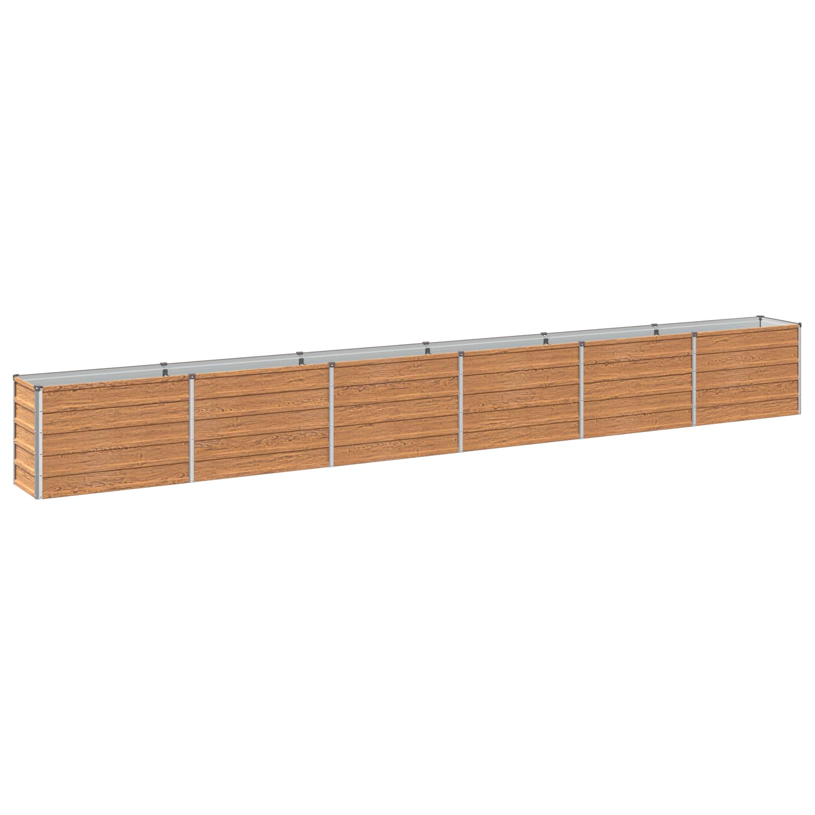 Hochbeet Im Garten Holz Braun 480 X 40 X 55 Cm Vidaxl