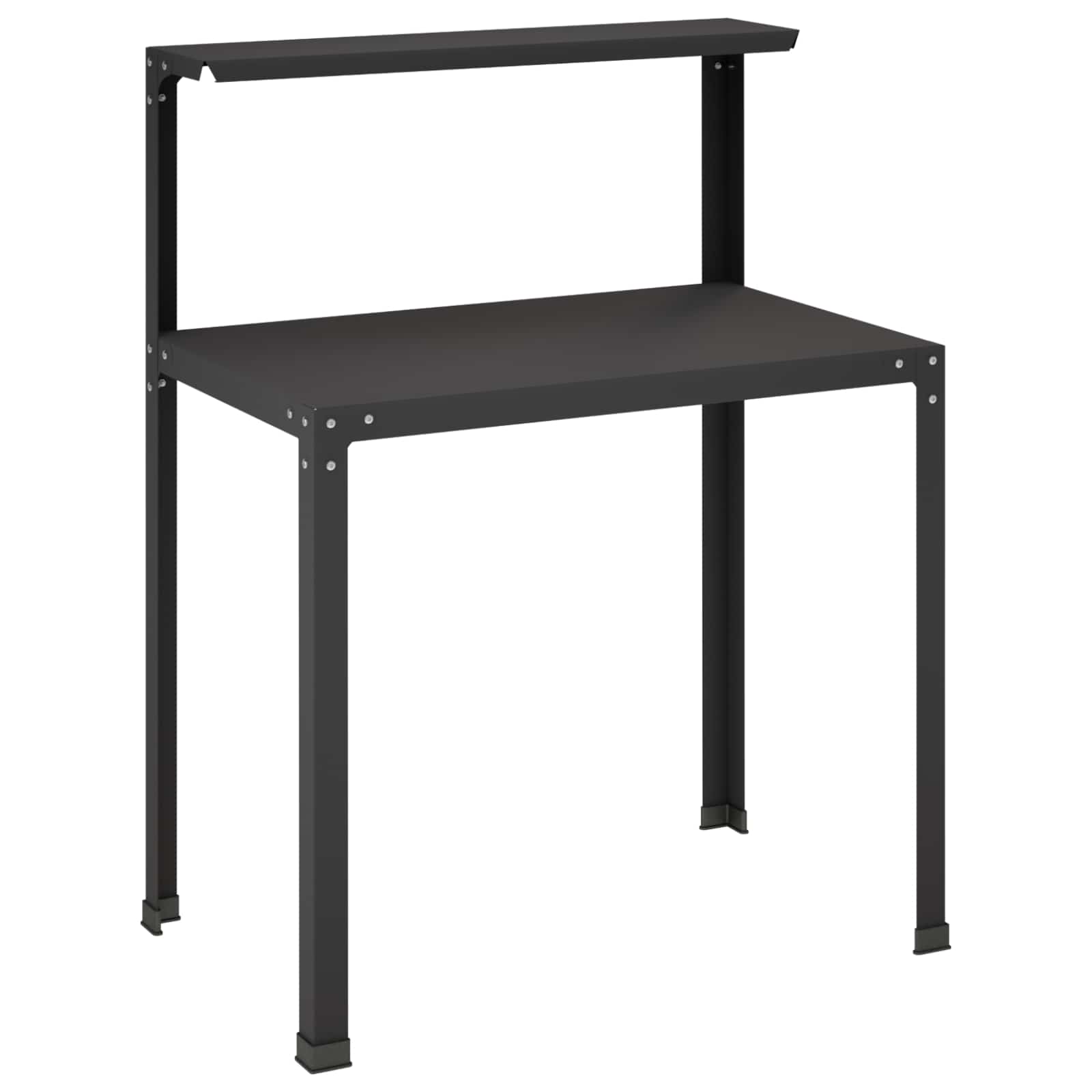 Pflanztisch 80 X 50 X 104 Cm Pulverbeschichteter Stahl Schwarz Vidaxl