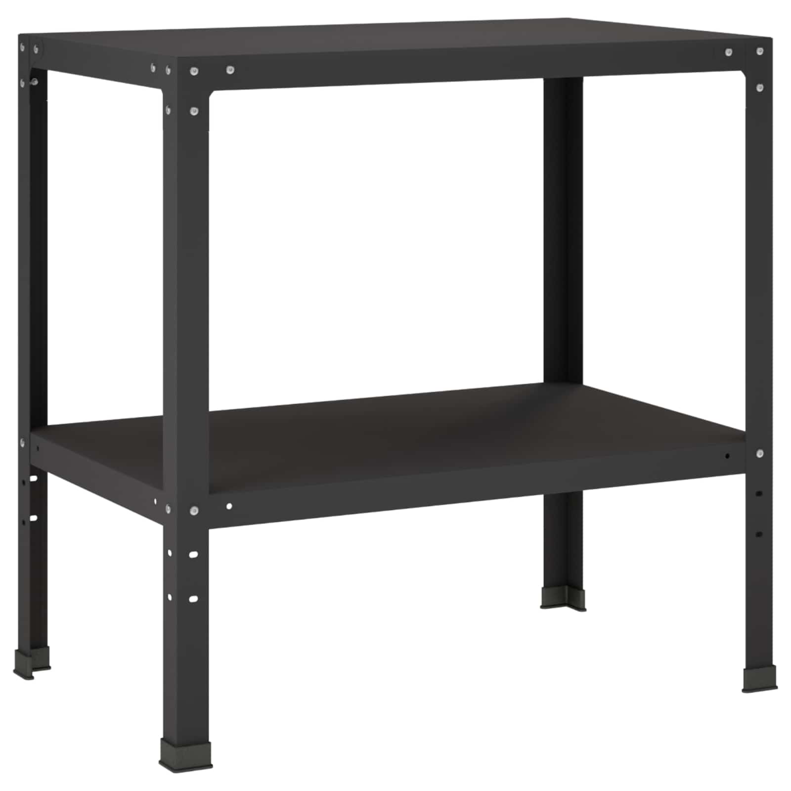Pflanztisch 80 X 50 X 80 Cm Pulverbeschichteter Stahl Schwarz Vidaxl