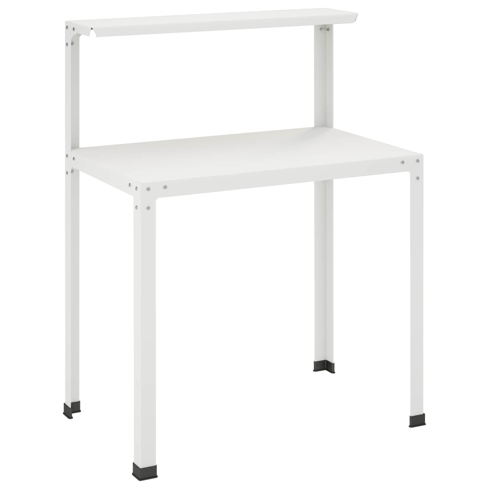Pflanztisch 100 X 50 X 104 Cm Pulverbeschichteter Stahl Weiß Vidaxl