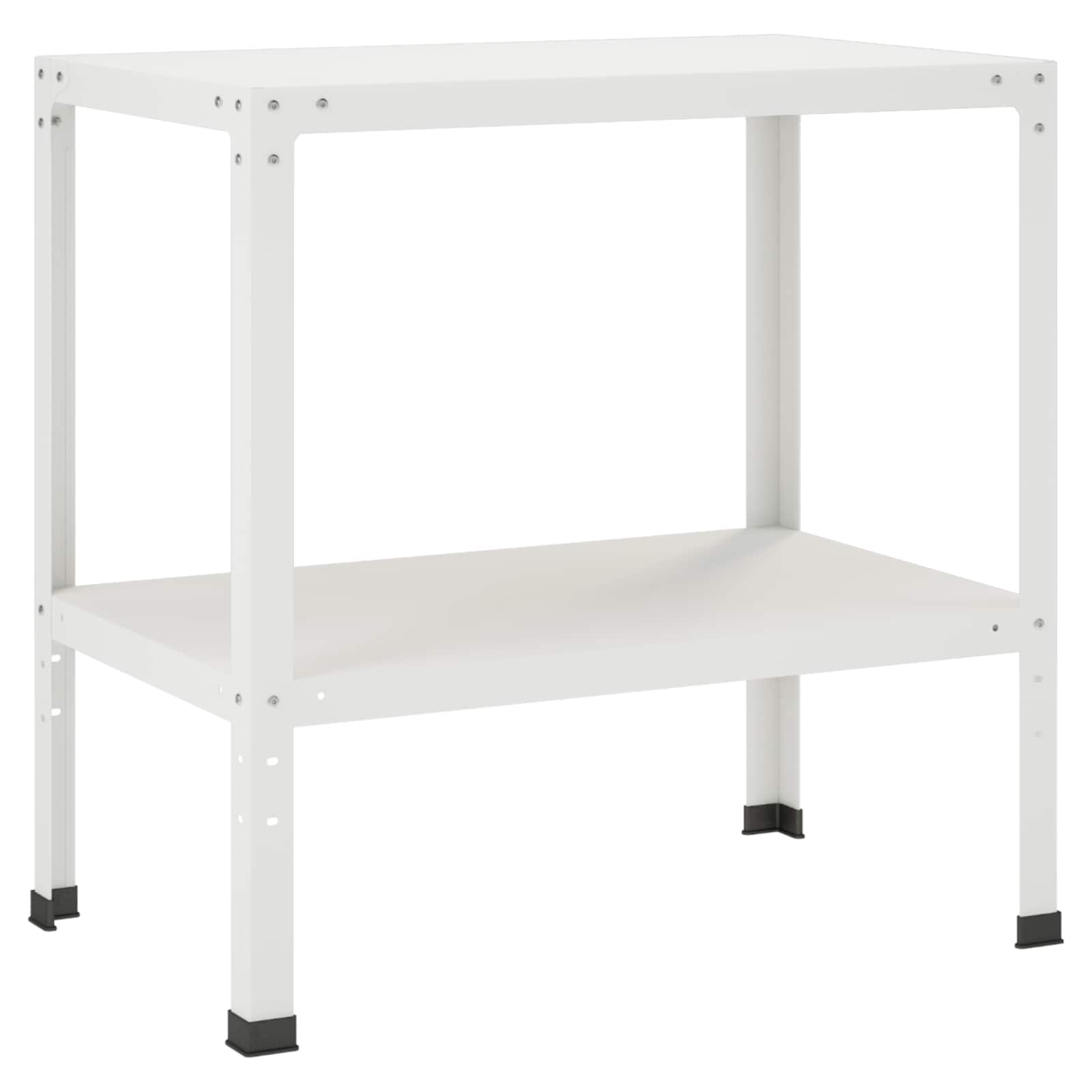 Pflanztisch 60 X 50 X 80 Cm Pulverbeschichteter Stahl Weiß Vidaxl