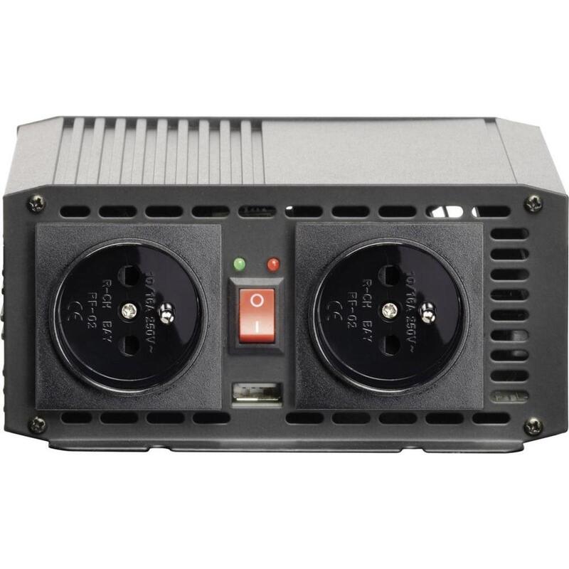 [neuwertig] B-ware Voltcraft Wechselrichter Msw 700-12-f 700w 12v/dc Mit Usb Und Steckdose