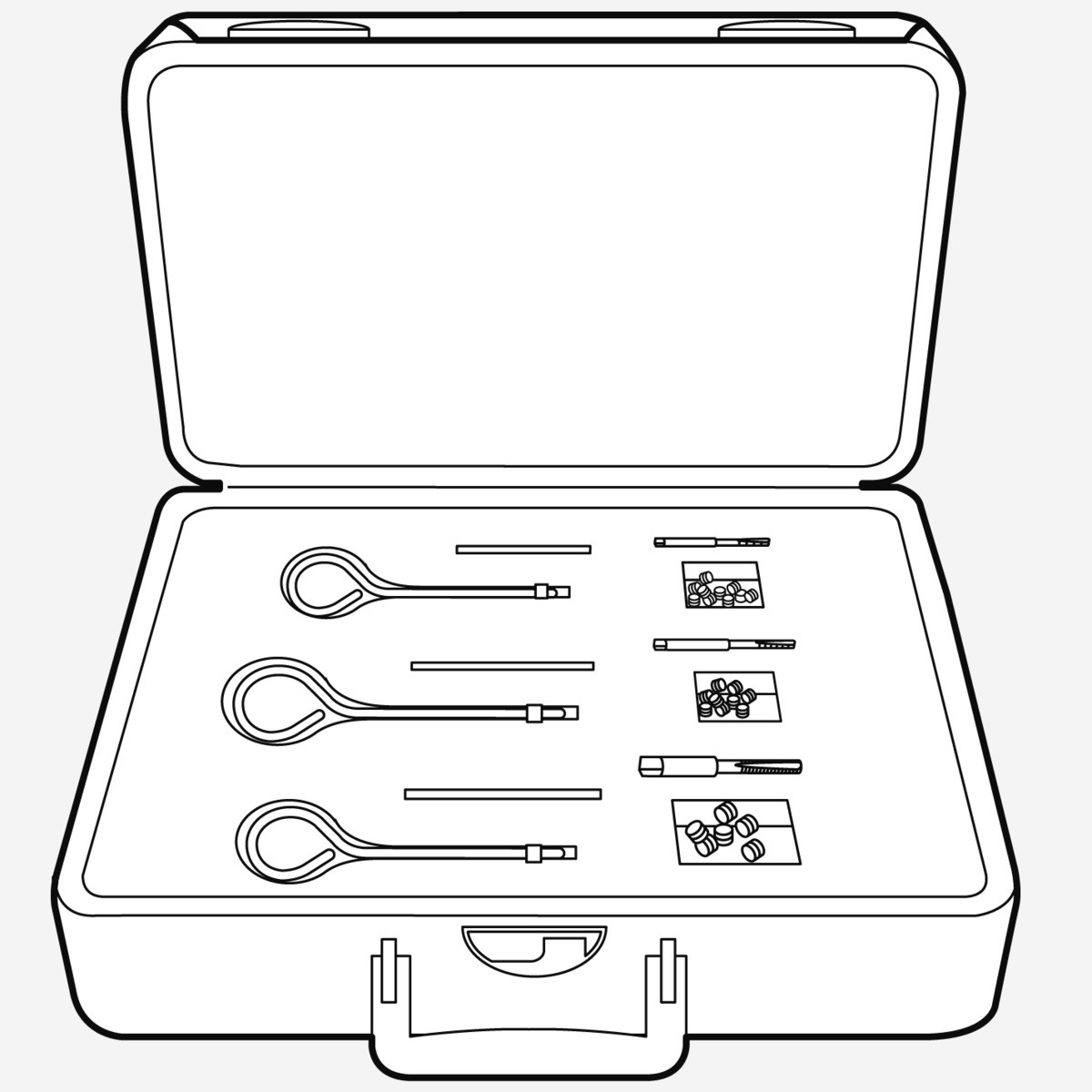 Service-koffer Gewindereparatur-kit M4-m6 Wärmetauscher Wtc - 90012161 Von Weishaupt