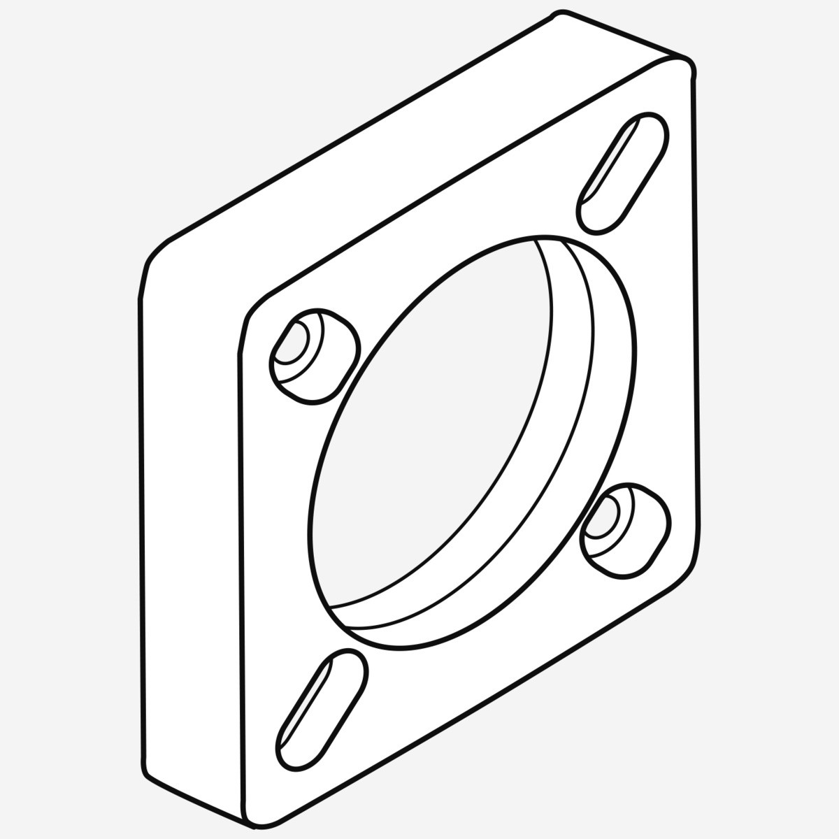 Zwischenflansch 30 Mm - 24000322 Von Weishaupt