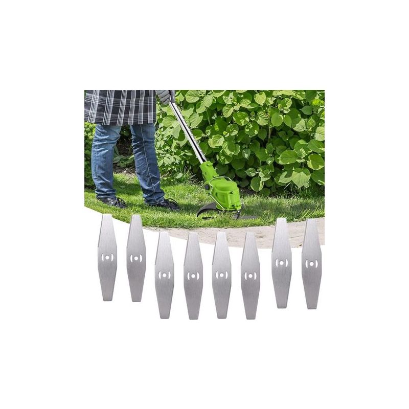 Ersatz-metallmesser Für 24-v-akku-rasentrimmer, Kompatibel Mit Rasenmähern, Für Einen Sauberen Schnitt Auch Bei Dichtem Gras
