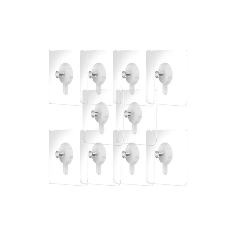 Set Mit 10 Bohrfreien Bilderhaken, Selbstklebenden Wandhaken Zum Aufhängen Von Bilderrahmen, Wanddekorationen Und Vielem Mehr.