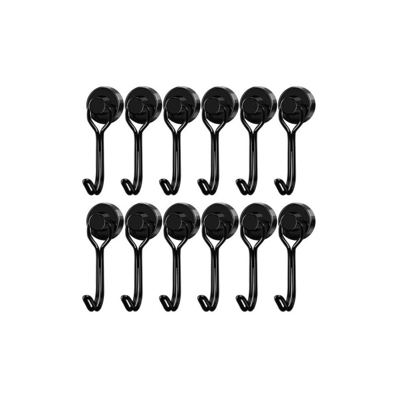 12-teiliges Set Magnetischer Haken, Drehbare Magnetische Haken Für Kreuzfahrtkabinen, Magnetische Haken Für Kühlschränke, Zum Aufhängen, Für Spinde Oder Als Küchenzubehör