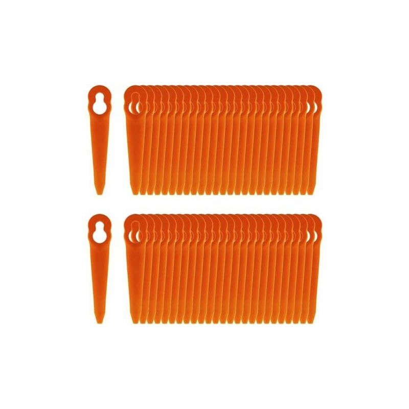 Packung Mit 100 Ersatzklingen Aus Kunststoff, Kompatibel Mit Stihl Polycut 2-2, Polycut 3-2, Fsa 45, Fsa 57 Und Fse 52 Freischneidern, Swift 40v Freischneidern...debuns