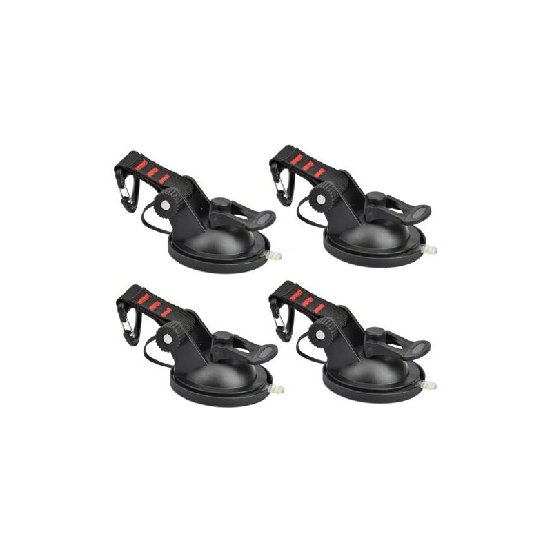 4-teiliges Saugnapf-set Mit Haken – Hochleistungs-sauganker Mit Multifunktionsaufsatz, 10 Kg Saugnapf Für Autos, Camping, Markisen, Boote Und Fenster