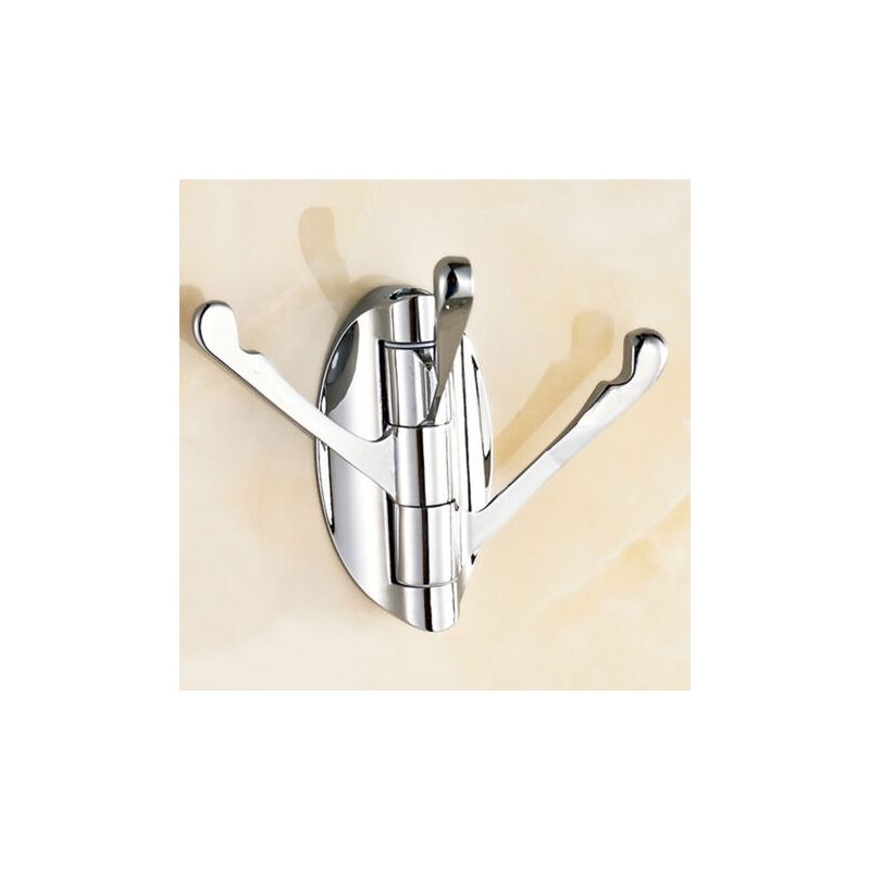 Einfacher, Klappbarer Handtuchhaken Aus Gebürstetem Nickel, 3-armiger, Drehbarer Metallhaken, Flexibler Haken Für Bademantel Und Mantel, Platzsparender Wandhaken