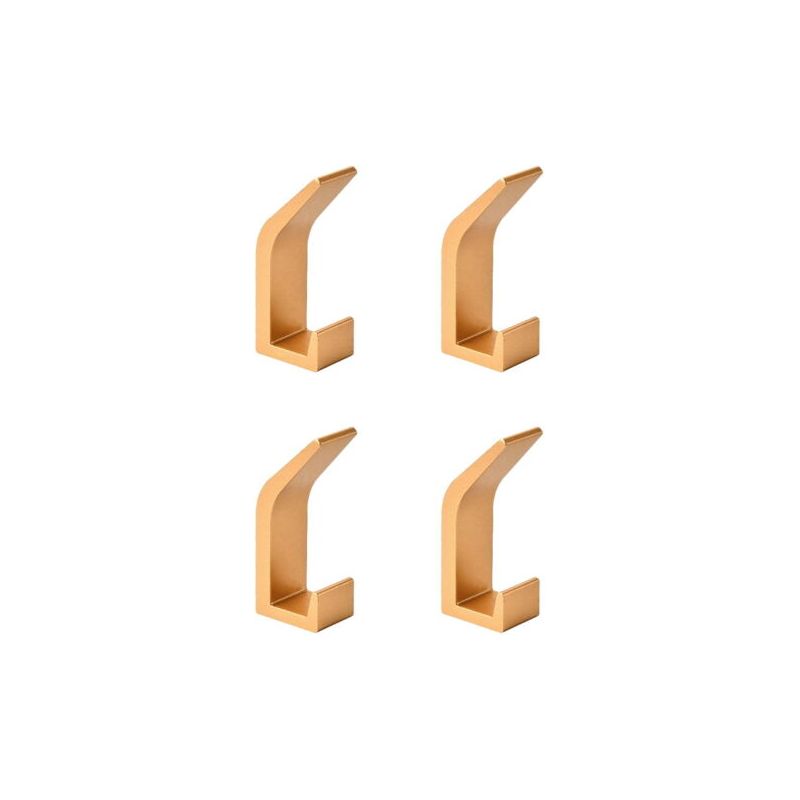 Set Mit 4 Kleinen Haken Für Badetücher, Goldfarben